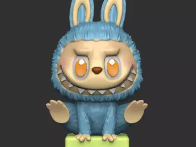 Labubu Show Off Statue 3D print model