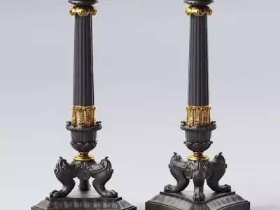 Big Empire Candlestick 3D model