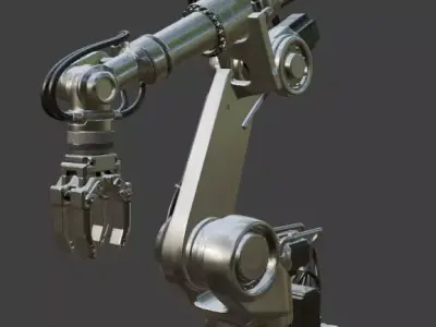 Industrial Robotic Arm 3D Model 3D model