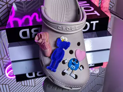 Kaws Jibbitz Charm BFF Textured Low-poly 3D model