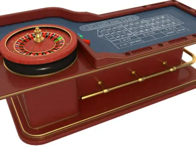 Roulette Table 3D model