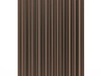 Cornice Classic Curtain 01 Gold Low-poly 3D model