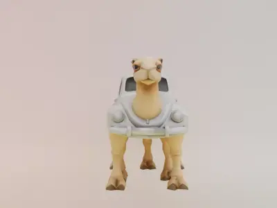 Tracotucotulu Delapeladustuz Italian brainrot Low Poly Low-poly 3D model