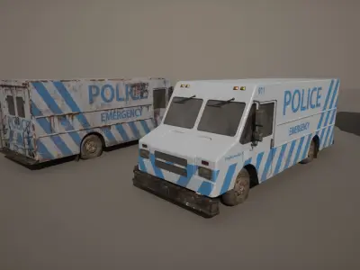 Vehicle Pack - Vans Low-poly 3D model