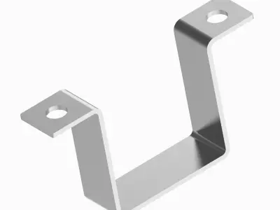 Square Pipe Clamp 3D print model