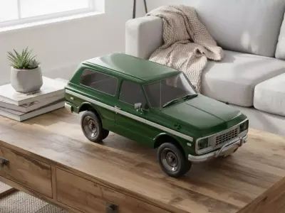 Classic SUV FBX STL 3D model