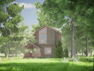 035Countryhouse2f46m2 3D model