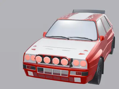 LANCIA 3D model with a large number of polygons 3D model