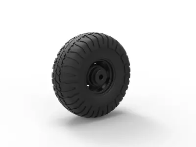  Offroad wheel 9 3D print model