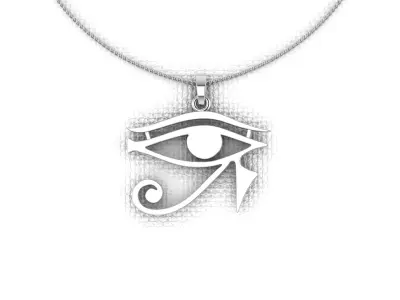 Pendants in the form of eyes horus ready for 3D printing 3D print model