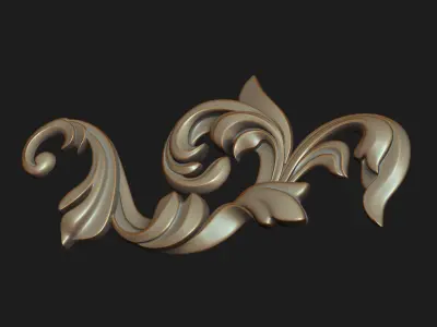 Carved decor 03 3D model 3D model