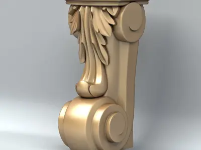Furniture leg 008 3D model