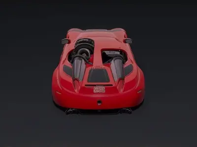Ferrari Monza Inspired Version 3d model Low-poly 3D model