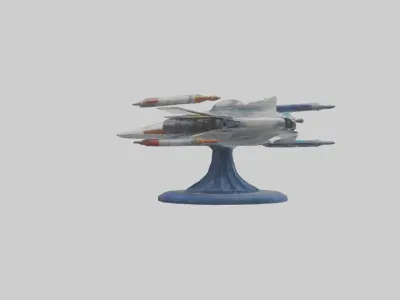 Galactic Starfighter statue model 3D model