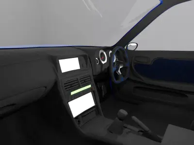 nissan skyline r34 Low-poly 3D model