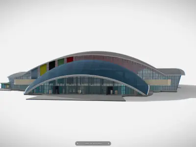 M0007 Indoor Stadium 3d model 3D model