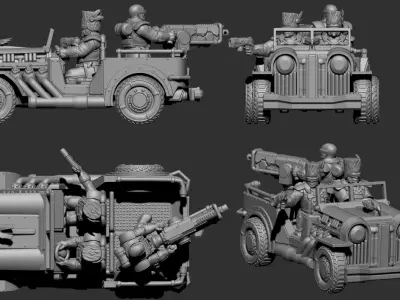 Exalted Scions - Scout Car 3D print model