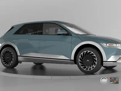 Ioniq 5 2024 -highres-Vray-Redshift-Unreal-Lightrigs included 3D model