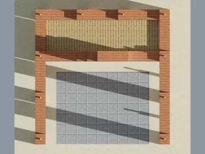 Ancient Forum Low-poly 3D model