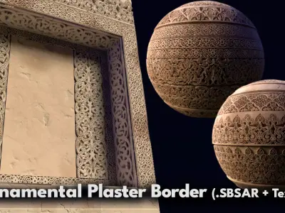 Ornamental Plaster Border Texture