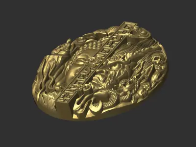 Buddha or Devil in a moment 3D print model