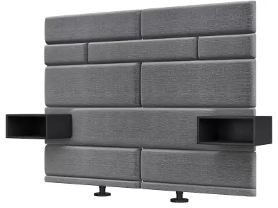 Headboard Premium 3d model Low-poly 3D model 2