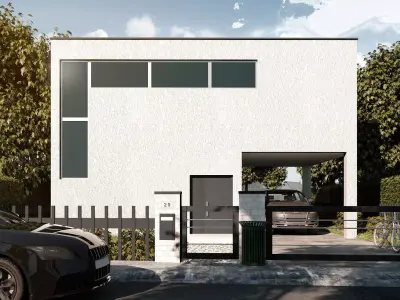 Minimalist House Low-poly 3D model