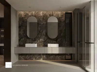 Ultra-Modern Home Interior 3D Model andCAD Drawings Suite 3D model