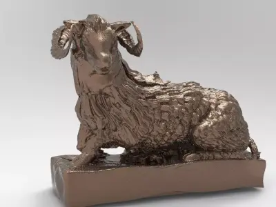 Sheep Statue  3D model