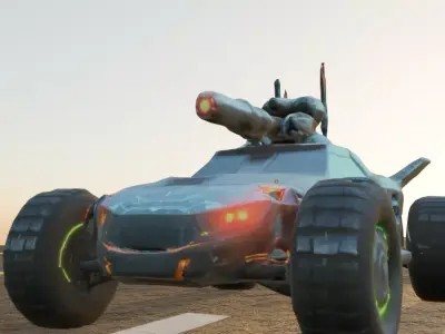 laser  car   3D model