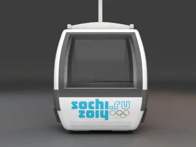 Sochi Cableway Car 3D model