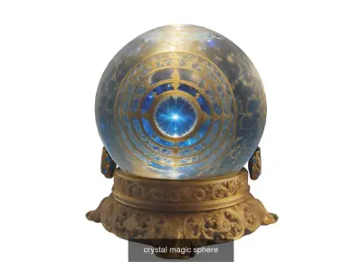 pack of  5   crystal mahic sphere  3D Model Collection