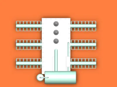 Distiribution Transformer High Voltage 3D print model