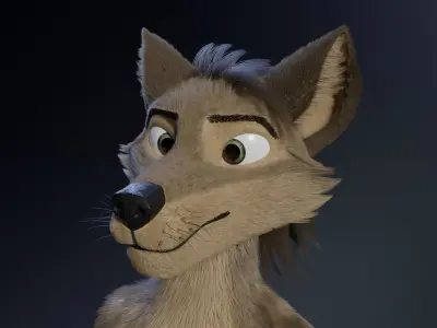 Kadu Anthro Wolf 3D model