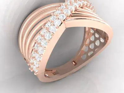 Aurora Band Ring 3D print model