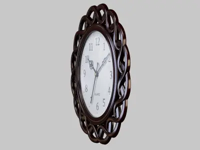 Wall Clock 02 PBR 3D model