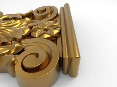 carved bracket 3D model