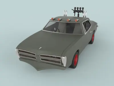 Dart car from Mad Max II 3D model