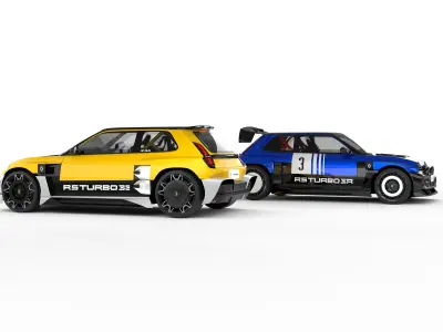 PACK Renault 5 Turbo 3E - Rally Kit 3D model