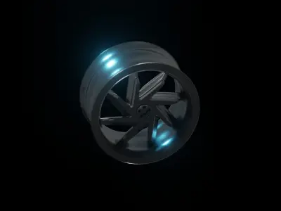 Wheel rim concept 3D model