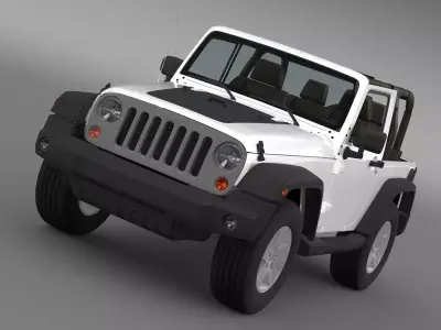 Jeep Wrangler Mountain 2012 3D model