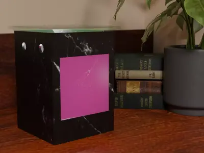 Black Marble Wax Warmer Free low-poly 3D model