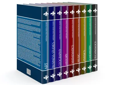 Books Set technology 3D model