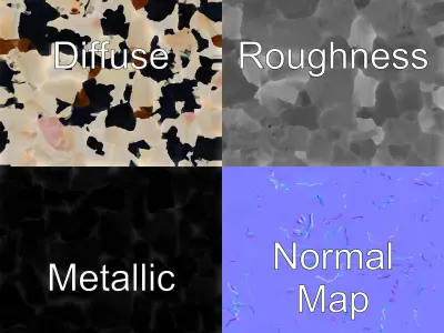 Realistic Grazing Cow Model Pack Low-poly 3D model