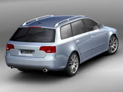 Audi A4 2005 Avant 3D model