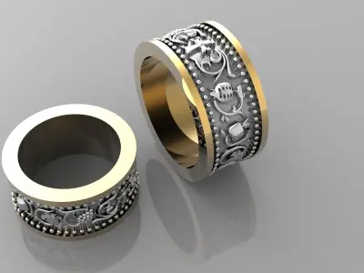 Marrige rings 3D print model
