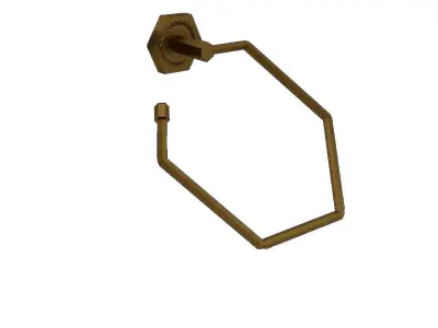 Orchid Spike Towel Round 3D model