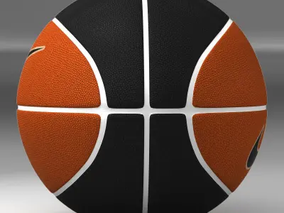 basketball ball set Low-poly 3D model