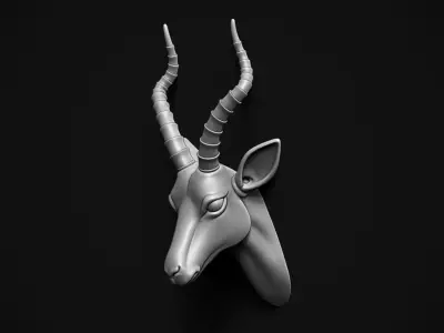 Gazelle Head 3D print model