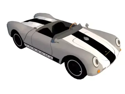 PORSCHE 550 SPYDER   1955 UE Low-poly 3D model